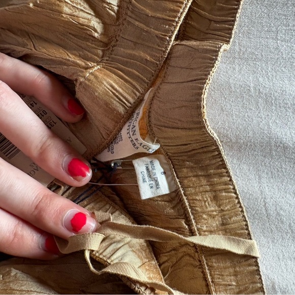 Vintage American Eagle Outfitters Shimmering Gold Skirt - Picture 6 of 6